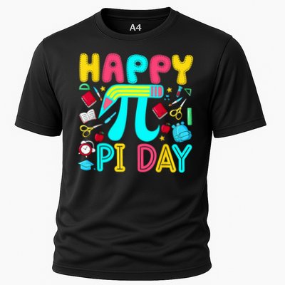 Happy Pi Day 3.14 Pi Number Cute Math Teachers Students Cooling Performance Crew T-Shirt