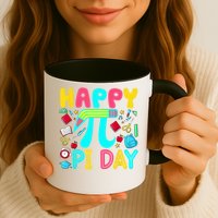 Happy Pi Day 3.14 Pi Number Cute Math Teachers Students Coffee Mug