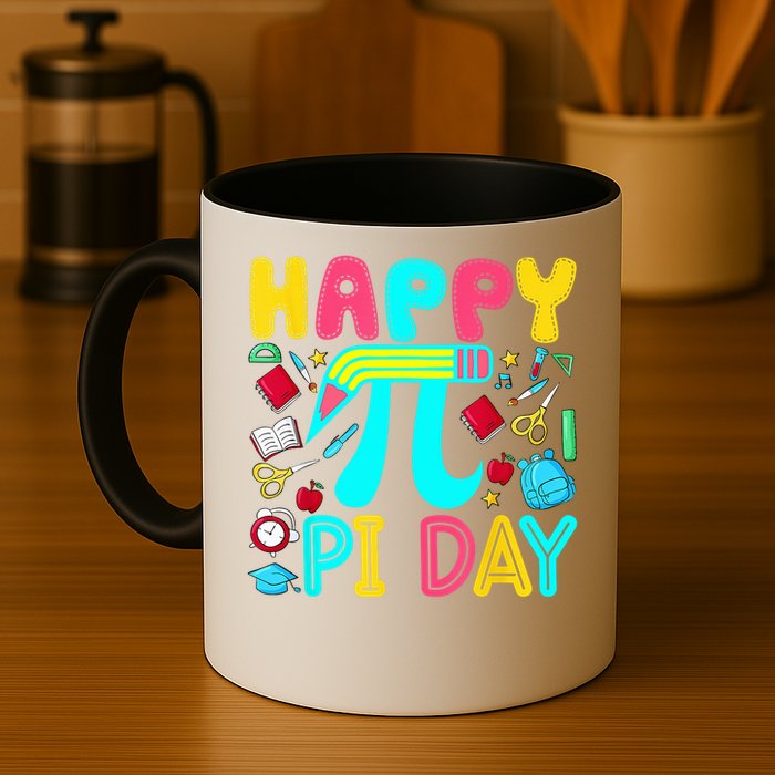 Happy Pi Day 3.14 Pi Number Cute Math Teachers Students Coffee Mug