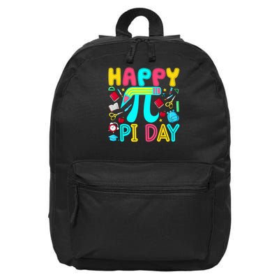 Happy Pi Day 3.14 Pi Number Cute Math Teachers Students 16 in Basic Backpack