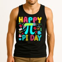 Happy Pi Day 3.14 Pi Number Cute Math Teachers Students Tank Top