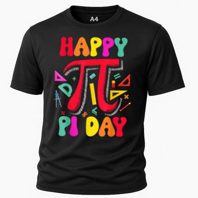 Happy Pi Day 3.14 Pi Number Math Teacher Girl Cooling Performance Crew T-Shirt