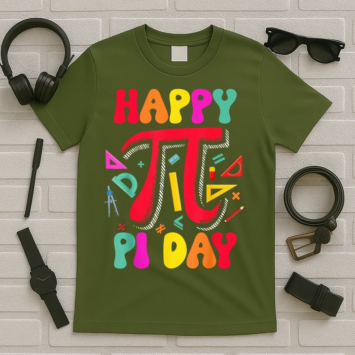 Happy Pi Day 3.14 Pi Number Math Teacher Girl T-Shirt