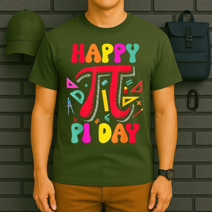 Happy Pi Day 3.14 Pi Number Math Teacher Girl T-Shirt