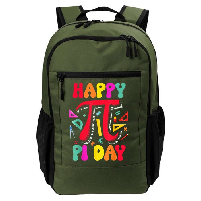 Happy Pi Day 3.14 Pi Number Math Teacher Girl Daily Commute Backpack