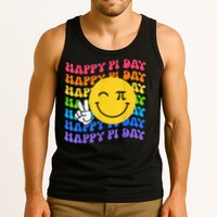 Happy Pi Day Groovy 3.14 Pi Number Teacher Girl Tank Top