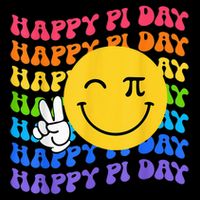 Happy Pi Day Groovy 3.14 Pi Number Teacher Girl Tank Top
