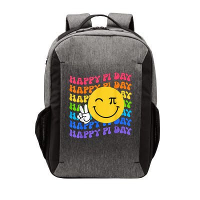 Happy Pi Day Groovy 3.14 Pi Number Teacher Girl Vector Backpack