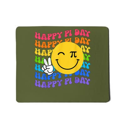 Happy Pi Day Groovy 3.14 Pi Number Teacher Girl Mousepad