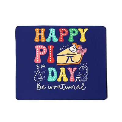 Happy Pi Day Math Coach Teacher Pi Day Coquette Bow Mousepad