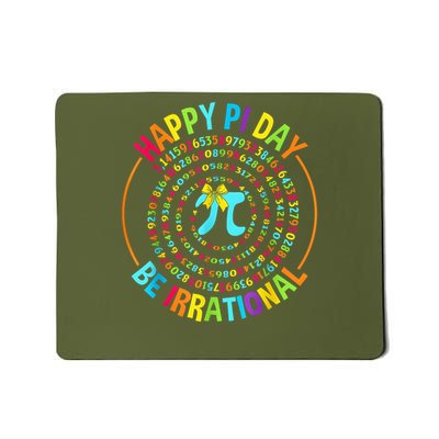 Happy Pi Day Math Coach Teacher Pi Day Coquette Bow Mousepad
