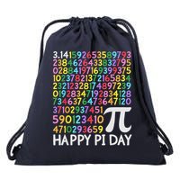 Happy Pi Day Retro Teacher Math Mathematics Student Drawstring Bag