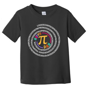 Happy Pi Day 3.14 Mathematic Math Teacher Gift Spiral Pi Day Toddler T-Shirt