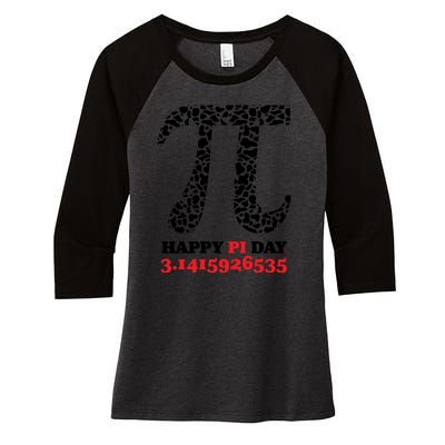 Happy Pi Day Retro Vintage Women's Tri-Blend 3/4-Sleeve Raglan Shirt