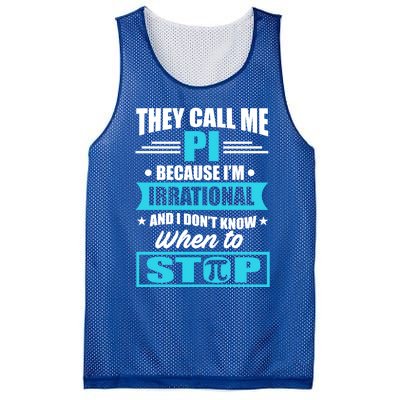 Happy Pi Day Mathematic Math Teacher Funny Quote Gift Great Gift Mesh Reversible Basketball Jersey Tank