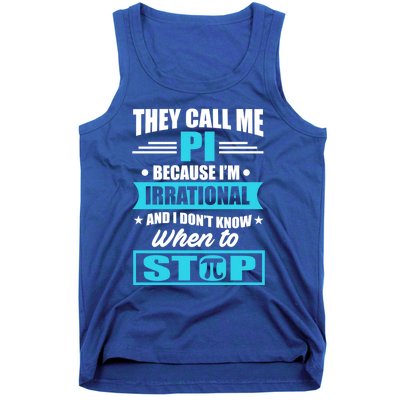 Happy Pi Day Mathematic Math Teacher Funny Quote Gift Great Gift Tank Top