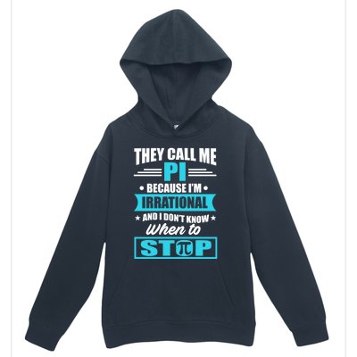 Happy Pi Day Mathematic Math Teacher Funny Quote Gift Great Gift Urban Pullover Hoodie