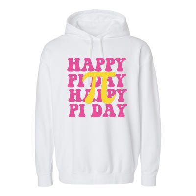 Happy Pi Day Vintage Garment-Dyed Fleece Hoodie