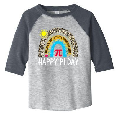 Happy Pi Day Teacher Rainbow Leopard Pi Math Lover 3 14 Pi Toddler Fine Jersey T-Shirt