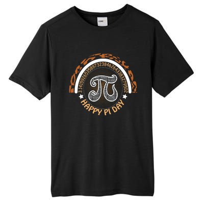 Happy Pi Day Mathematic Math Teacher Gift Leopard Rainbow Meaningful Gift Tall Fusion ChromaSoft Performance T-Shirt