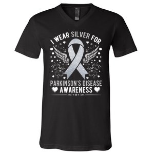 Hope Parkinson Disease Awareness V-Neck T-Shirt