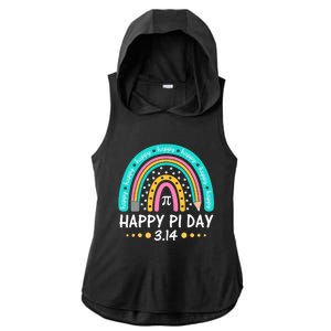 Happy Pi Day Mathematic Math Teacher Gift Rainbow Women Girl Ladies PosiCharge Tri-Blend Wicking Draft Hoodie Tank