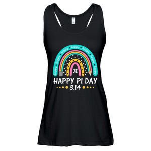 Happy Pi Day Mathematic Math Teacher Gift Rainbow Women Girl Ladies Essential Flowy Tank