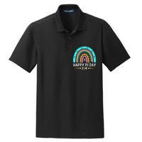 Happy Pi Day Mathematic Math Teacher Gift Rainbow Women Girl Dry Zone Grid Polo