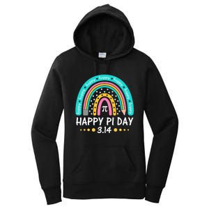 Happy Pi Day Mathematic Math Teacher Gift Rainbow Women Girl Women's Pullover Hoodie