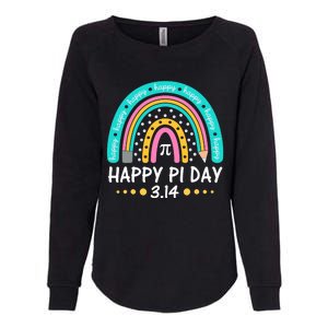 Happy Pi Day Mathematic Math Teacher Gift Rainbow Women Girl Womens California Wash Sweatshirt