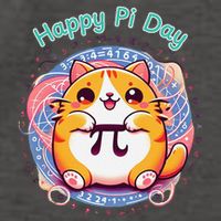 Happy Pi Day Cat Math Geek Funny Algebra Science Vector Backpack