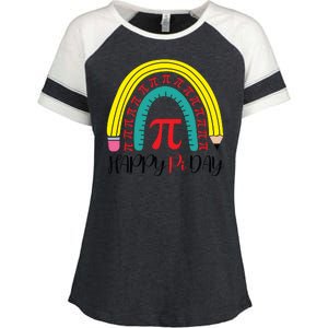 Happy Pi Day School Enza Ladies Jersey Colorblock Tee