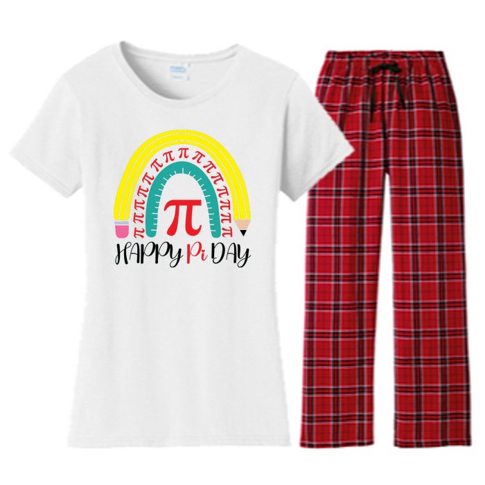 Happy Pi Day School Women's Flannel Pajama Set