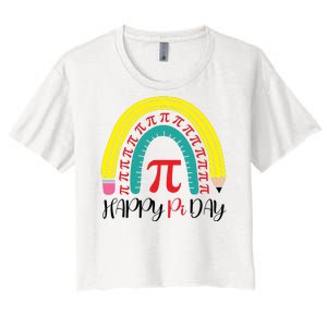 Happy Pi Day School Women's Crop Top Tee