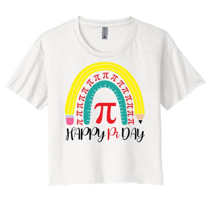 Happy Pi Day School Women's Crop Top Tee