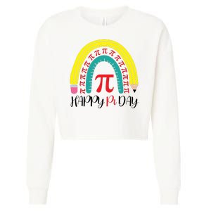 Happy Pi Day School Cropped Pullover Crew