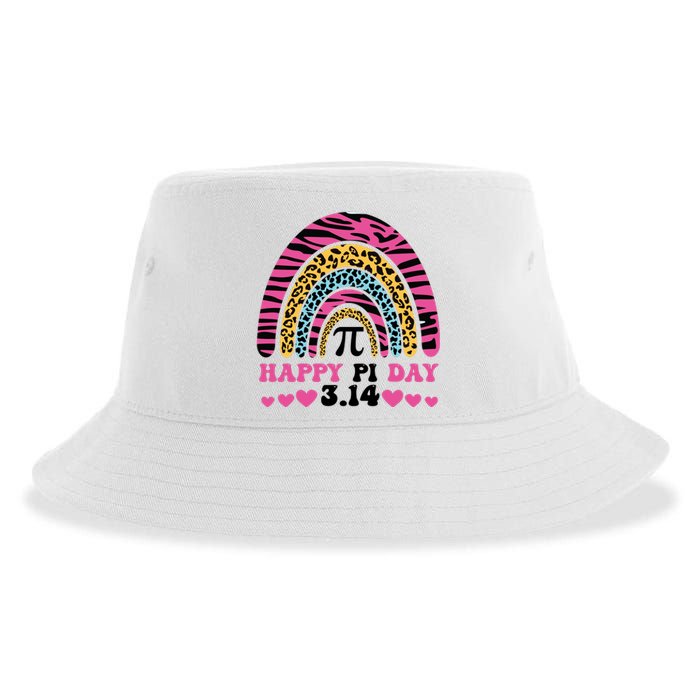 Happy PI Day Leopard Print Sustainable Bucket Hat