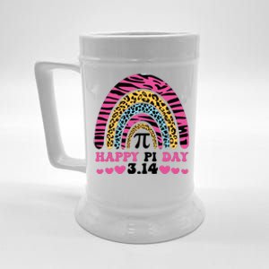 Happy PI Day Leopard Print Beer Stein