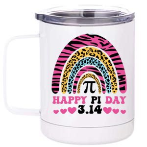 Happy PI Day Leopard Print 12 oz Stainless Steel Tumbler Cup