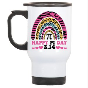 Happy PI Day Leopard Print Stainless Steel Travel Mug