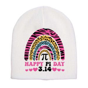 Happy PI Day Leopard Print Short Acrylic Beanie