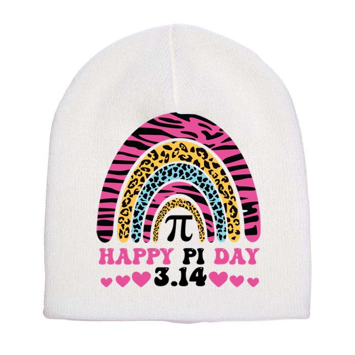 Happy PI Day Leopard Print Short Acrylic Beanie