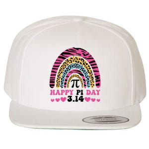 Happy PI Day Leopard Print Wool Snapback Cap