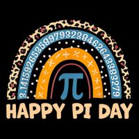 Happy Pi Day Leopard Rainbow 16 in Basic Backpack