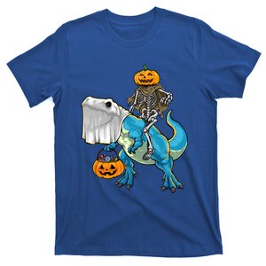 Halloween Pumpkin Dinosaur Skeleton T Rex Gift T-Shirt