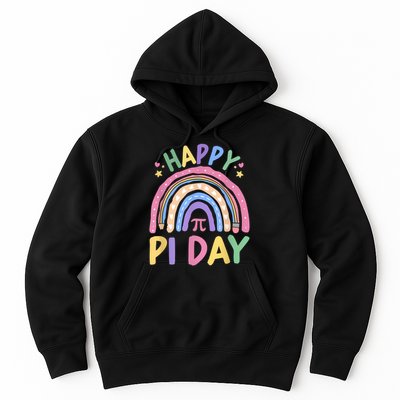 Happy Pi Day Rainbow 3.14 Pi Number Math Teacher Women  Hoodie