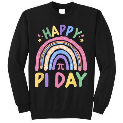Happy Pi Day Rainbow 3.14 Pi Number Math Teacher Women  Sweatshirt