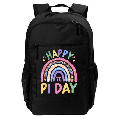 Happy Pi Day Rainbow 3.14 Pi Number Math Teacher Women  Daily Commute Backpack