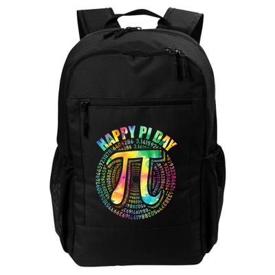 Happy Pi Day 3 14 Pi Number Symbol Math Science Tie Dye Gift Daily Commute Backpack