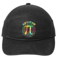 Happy Pi Day 3 14 Pi Number Symbol Math Science Tie Dye Gift 7-Panel Snapback Hat
